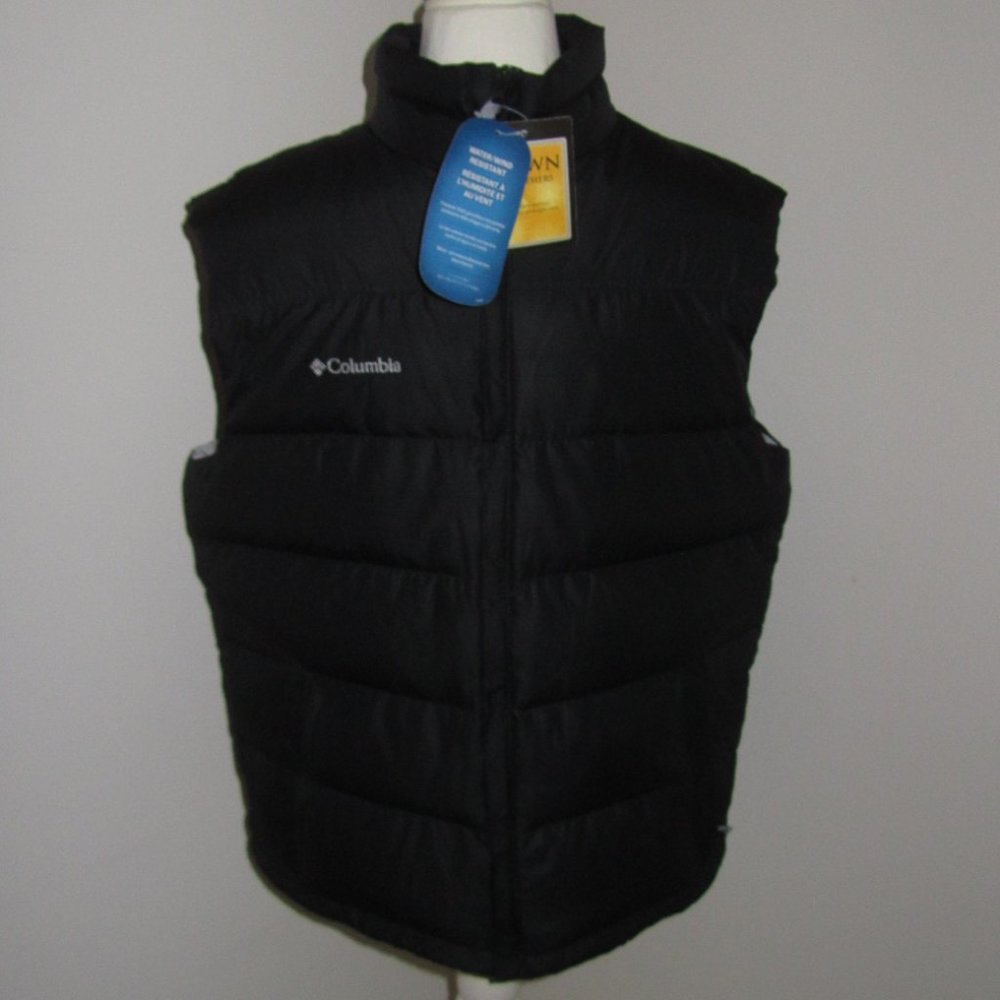 Men's Brand NWT Columbia Down/Feather Sleeveless Coat Size L $110.00